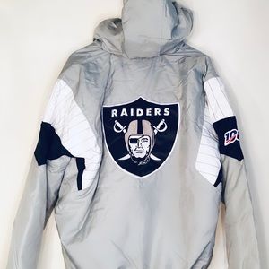 Oakland Raiders 100th Starter Pullover Jacket -NEW